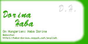 dorina haba business card